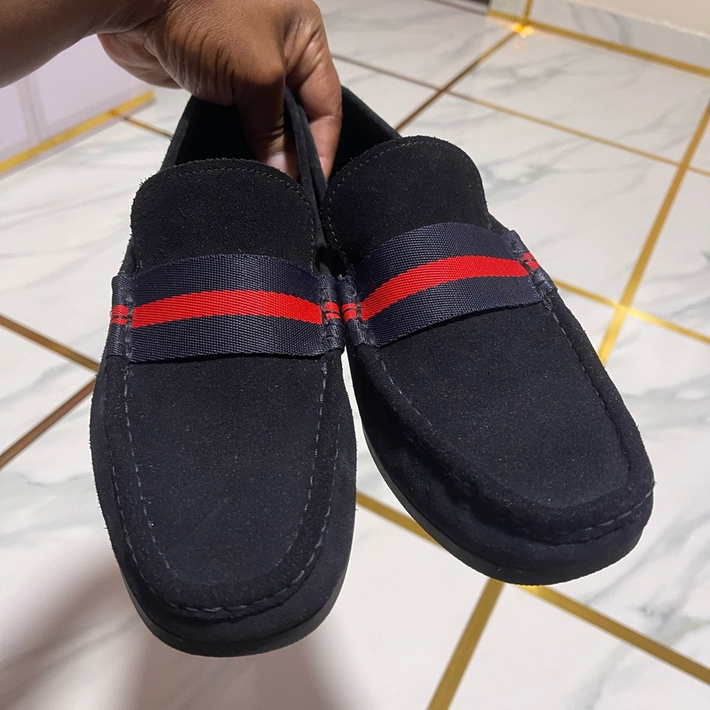 Vince Loafers Navy Blue Daly Coastale Sz 10.5